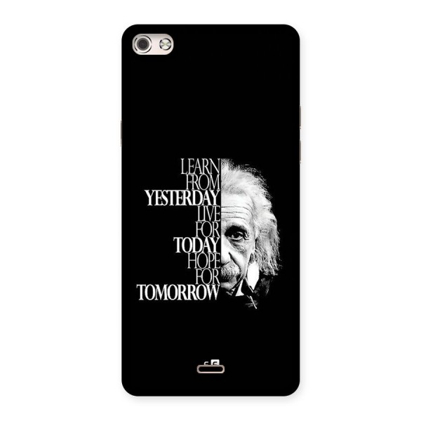 Learn From Yesterday Back Case for Canvas Silver 5