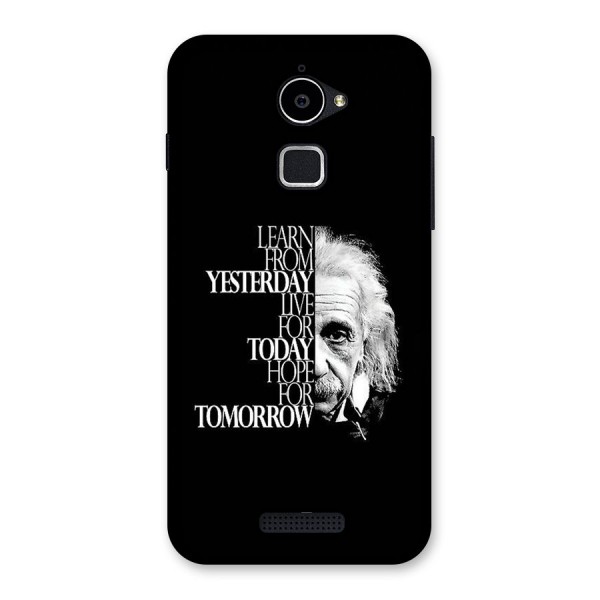 Learn From Yesterday Back Case for Coolpad Note 3 Lite