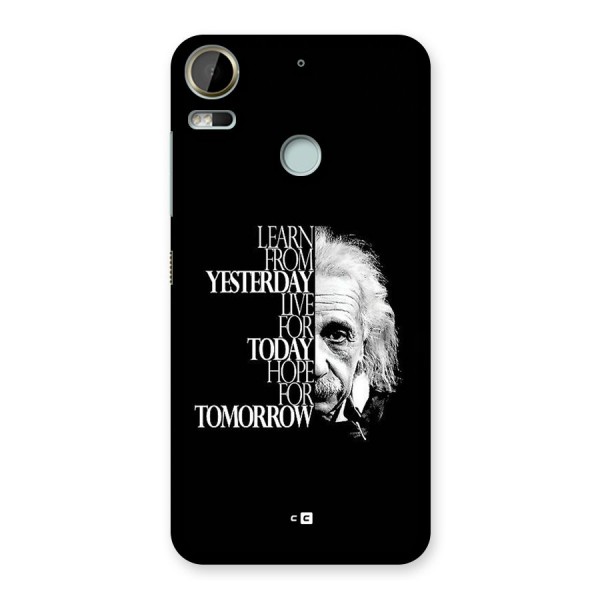 Learn From Yesterday Back Case for Desire 10 Pro