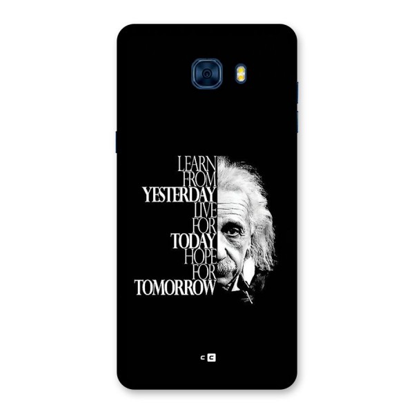 Learn From Yesterday Back Case for Galaxy C7 Pro