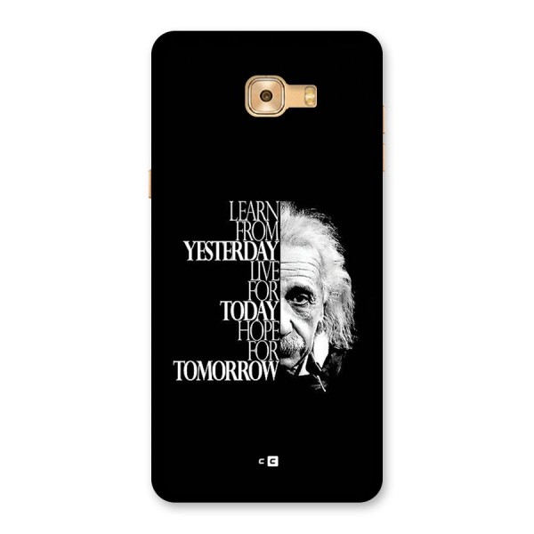 Learn From Yesterday Back Case for Galaxy C9 Pro