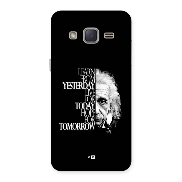 Learn From Yesterday Back Case for Galaxy J2
