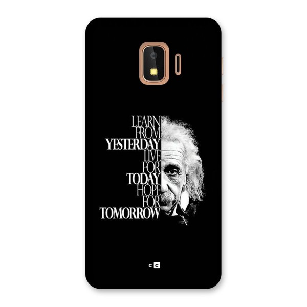 Learn From Yesterday Back Case for Galaxy J2 Core