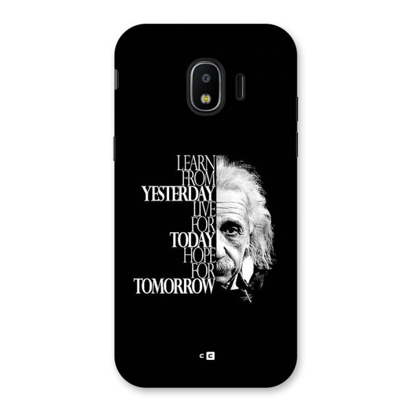 Learn From Yesterday Back Case for Galaxy J2 Pro 2018