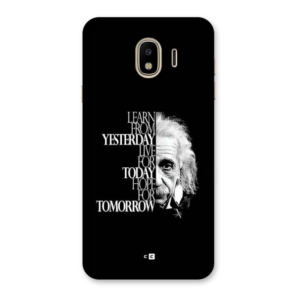 Learn From Yesterday Back Case for Galaxy J4