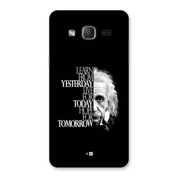 Learn From Yesterday Back Case for Galaxy On7 2015