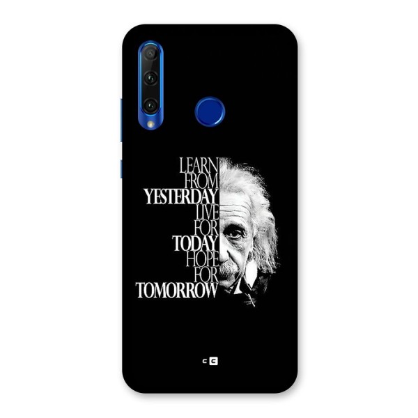 Learn From Yesterday Back Case for Honor 20i