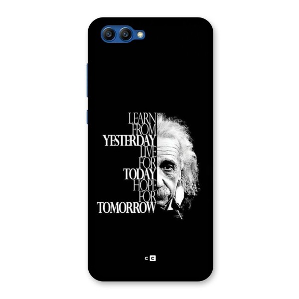 Learn From Yesterday Back Case for Honor View 10