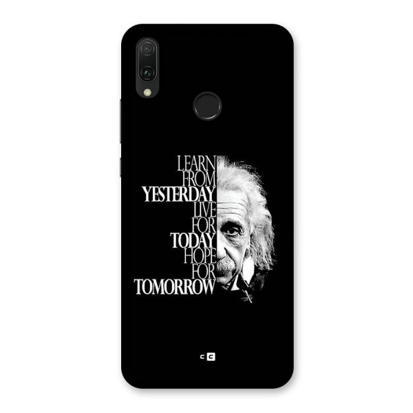 Learn From Yesterday Back Case for Huawei Y9 (2019)