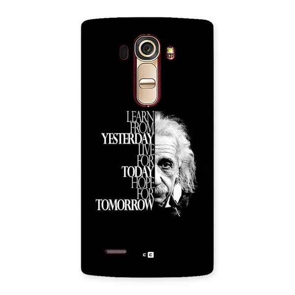 Learn From Yesterday Back Case for LG G4