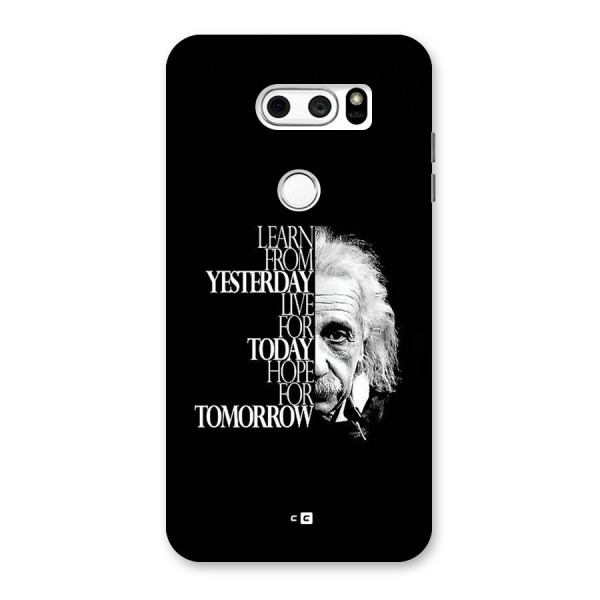 Learn From Yesterday Back Case for LG V30