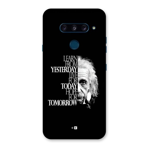 Learn From Yesterday Back Case for LG  V40 ThinQ