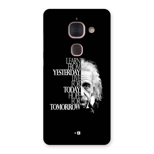 Learn From Yesterday Back Case for Le Max 2