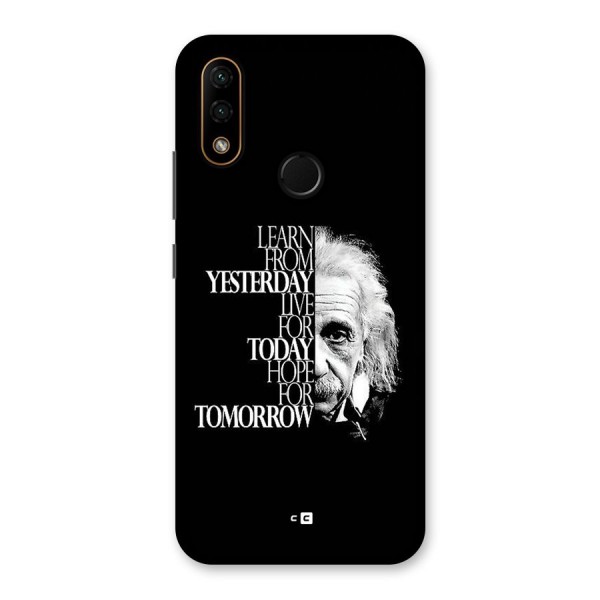 Learn From Yesterday Back Case for Lenovo A6 Note