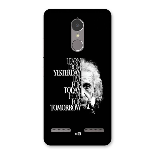 Learn From Yesterday Back Case for Lenovo K6