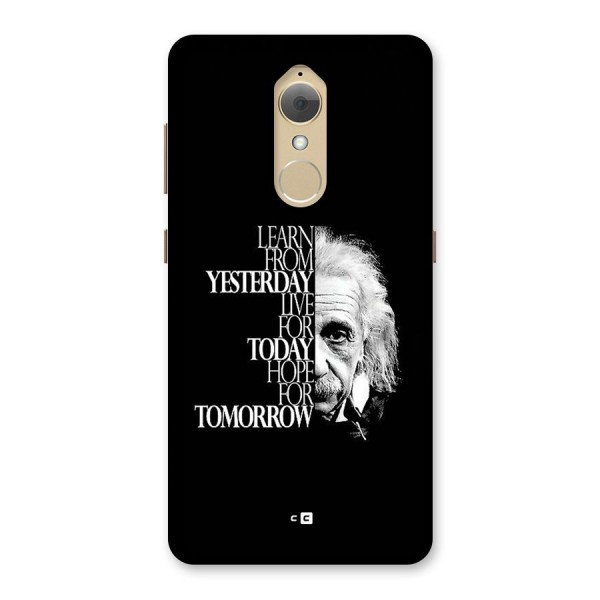 Learn From Yesterday Back Case for Lenovo K8