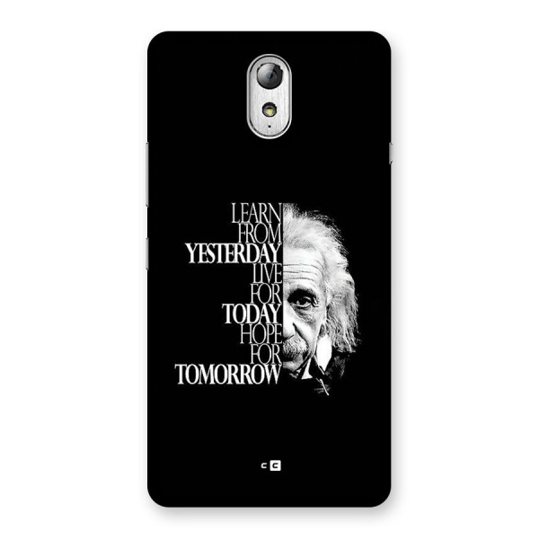 Learn From Yesterday Back Case for Lenovo Vibe P1M