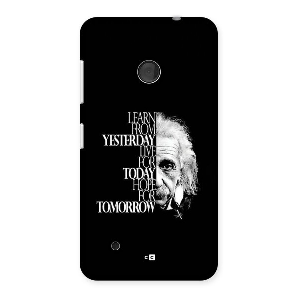Learn From Yesterday Back Case for Lumia 530