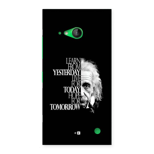 Learn From Yesterday Back Case for Lumia 730
