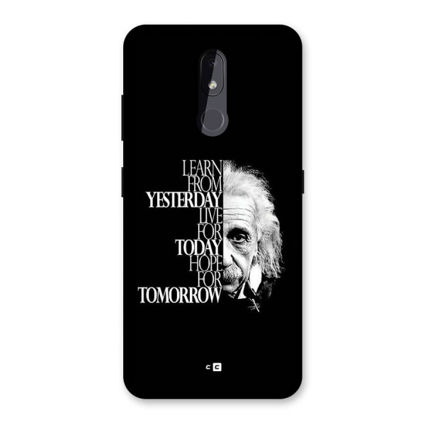 Learn From Yesterday Back Case for Nokia 3.2