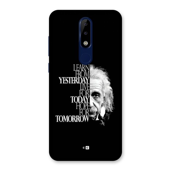 Learn From Yesterday Back Case for Nokia 5.1 Plus