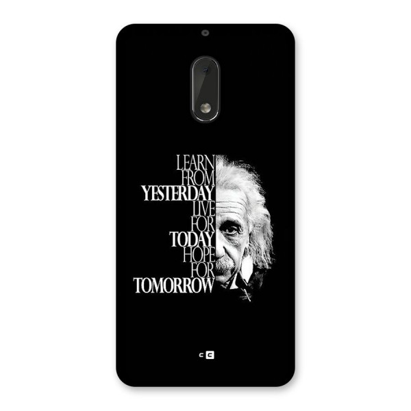Learn From Yesterday Back Case for Nokia 6