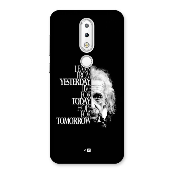 Learn From Yesterday Back Case for Nokia 6.1 Plus