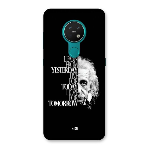Learn From Yesterday Back Case for Nokia 7.2