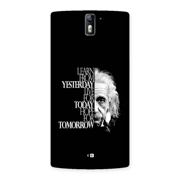 Learn From Yesterday Back Case for OnePlus One