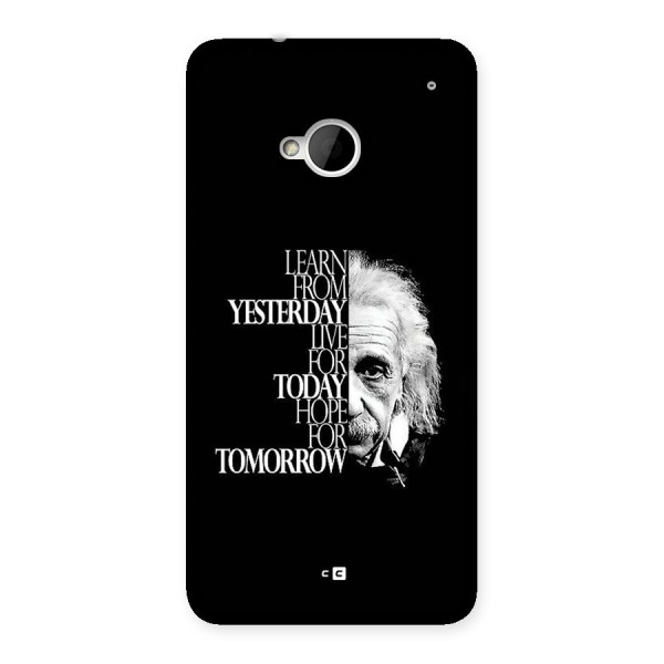 Learn From Yesterday Back Case for One M7 (Single Sim)