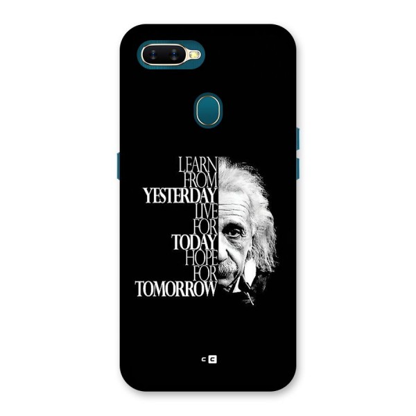 Learn From Yesterday Back Case for Oppo A11k