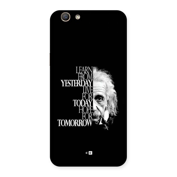 Learn From Yesterday Back Case for Oppo A59