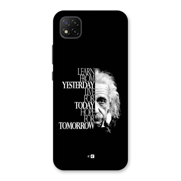 Learn From Yesterday Back Case for Poco C3