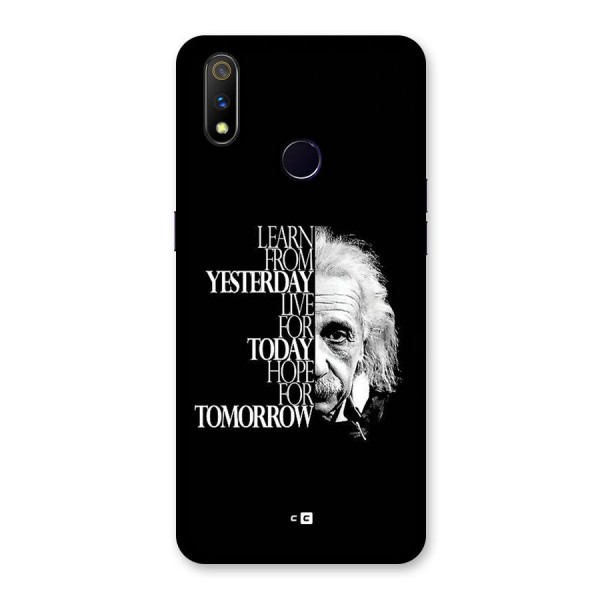 Learn From Yesterday Back Case for Realme 3 Pro