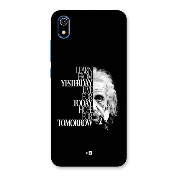 Learn From Yesterday Back Case for Redmi 7A