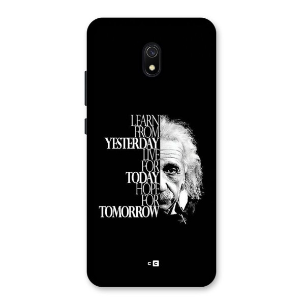 Learn From Yesterday Back Case for Redmi 8A