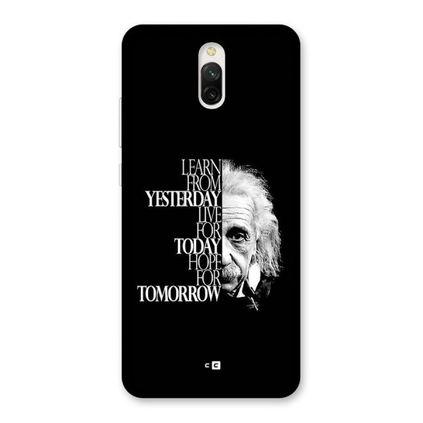 Learn From Yesterday Back Case for Redmi 8A Dual