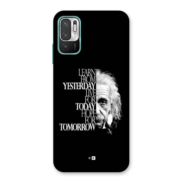 Learn From Yesterday Back Case for Redmi Note 10T 5G