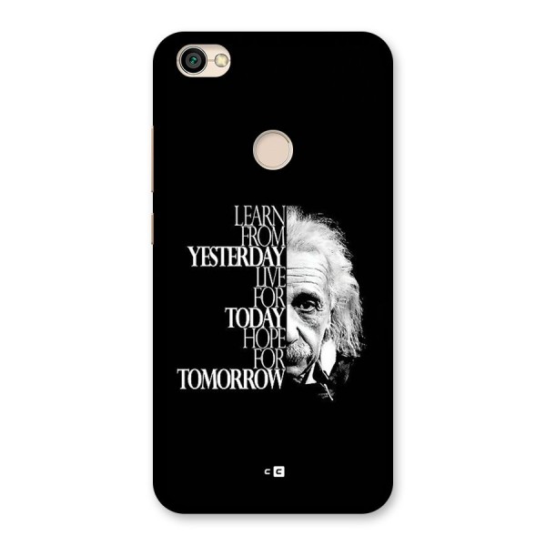 Learn From Yesterday Back Case for Redmi Y1 2017