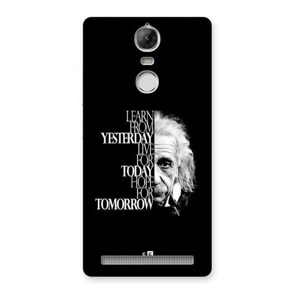 Learn From Yesterday Back Case for Vibe K5 Note