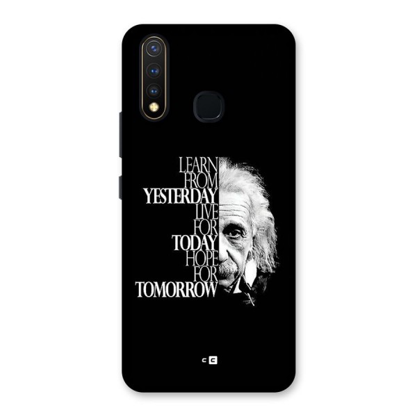 Learn From Yesterday Back Case for Vivo U20