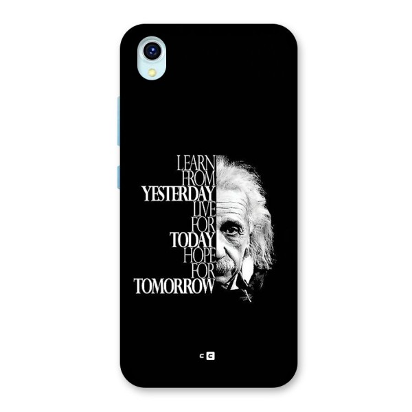 Learn From Yesterday Back Case for Vivo Y1s