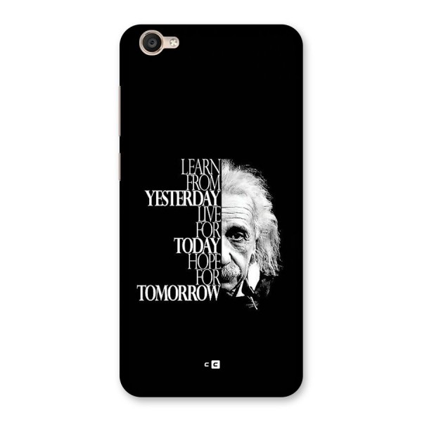 Learn From Yesterday Back Case for Vivo Y55