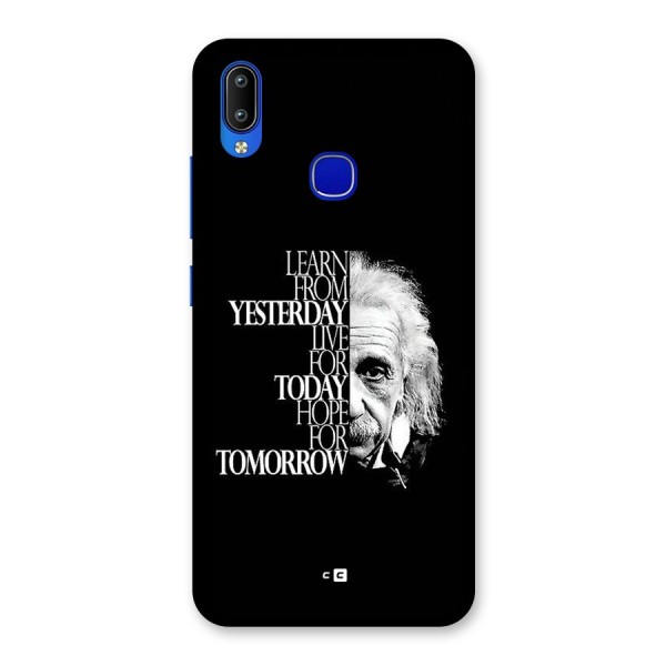 Learn From Yesterday Back Case for Vivo Y91