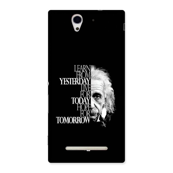 Learn From Yesterday Back Case for Xperia C3