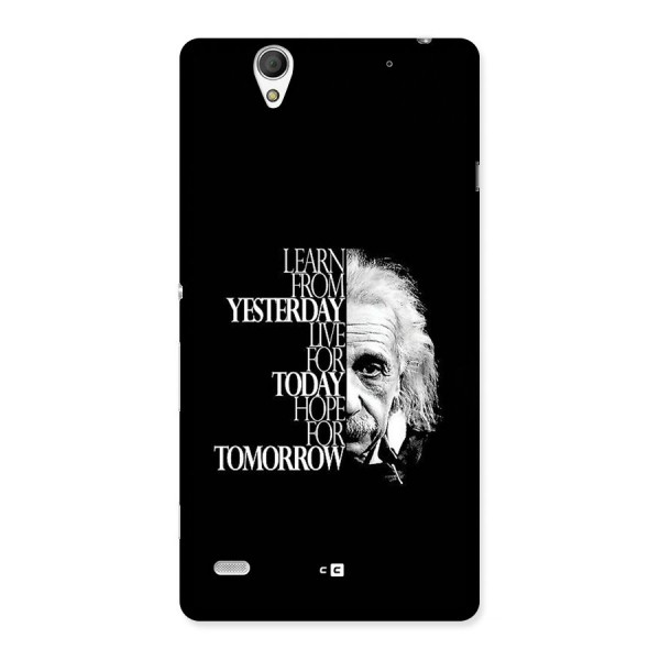Learn From Yesterday Back Case for Xperia C4