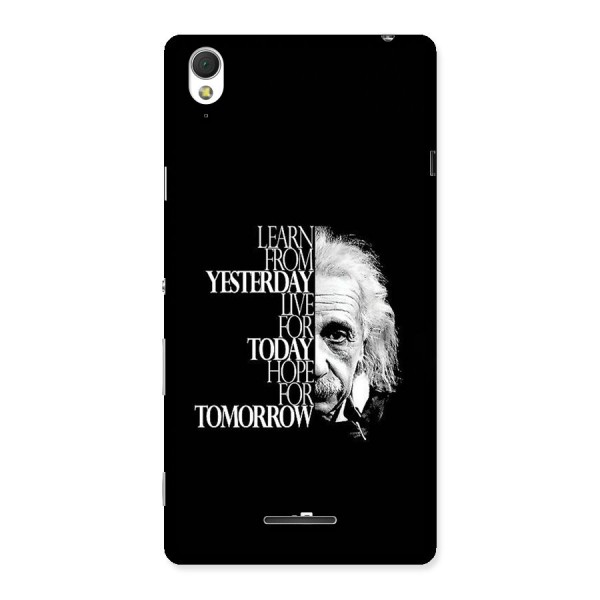 Learn From Yesterday Back Case for Xperia T3