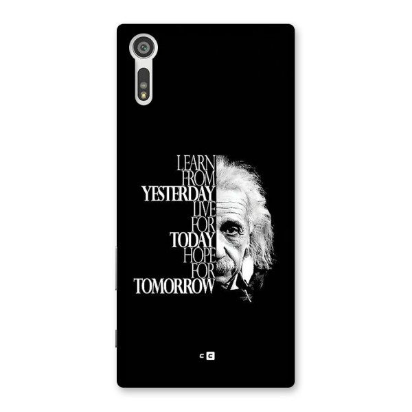 Learn From Yesterday Back Case for Xperia XZ
