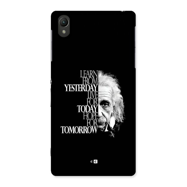 Learn From Yesterday Back Case for Xperia Z2