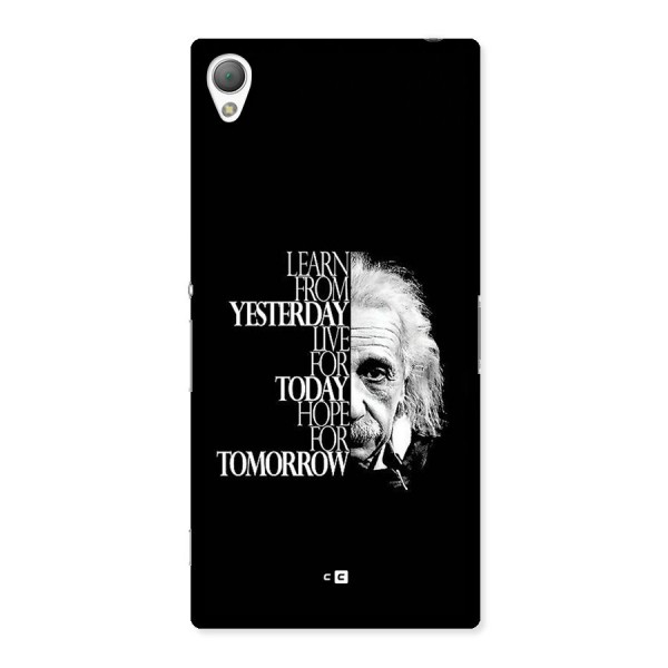 Learn From Yesterday Back Case for Xperia Z3